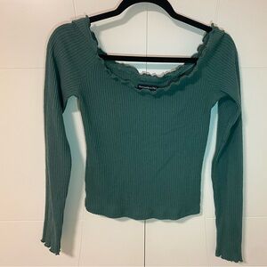 fitted off the shoulder top